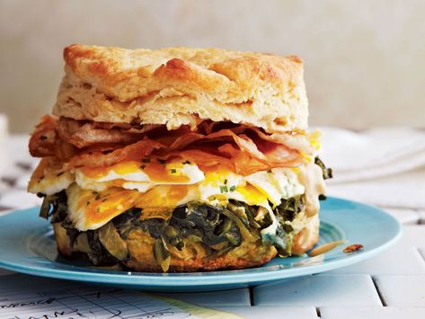 Ham And Egg Sandwich, Best Biscuit Recipe, Egg Sandwich Recipe, Best Breakfast Sandwich, Collard Greens Recipe, Breakfast Sandwich Recipes, Biscuit Sandwich, Peanut Recipes, Classic Breakfast