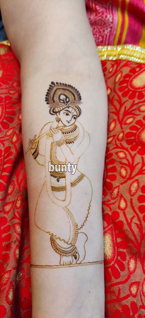 Figur Mehndi, Krishna Mehendi Designs, Krishna Mehandi Design, Figure Mehndi Designs, Krishna Mehndi Designs, Krishna Mehndi, Baby Mehndi Design, Mehndi Designs Bridal Hands, Mehndi Designs For Kids