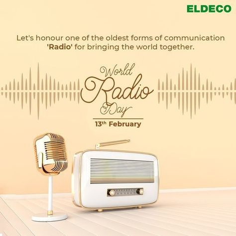 On the occasion of World Radio Day, we all must remember that inventions never vanish. They just keep on changing evolving to bring the world closer. Happy World Radio Day! #HappyWorldRadioDay #Eldeco #radioday #radio #EldecoHomes Radio Day Creative Ads, World Radio Day Creative Ads, World Radio Day, Design Motivation, World Radio, Cute Funny Pics, World Days, School Admissions, Forms Of Communication