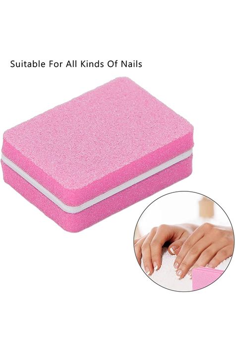 Nail Buffer,30pcs Mini Nail Buffer Professional Portable Home Salon Nail Buffing Sanding Block Manicure Tool (pink) Sponge Nails, Nail Buffer Block, Nail Buffers, Portable Home, Nail Stuff, Sanding Block, Portable House, Nail Buffer, Uv Gel Nails