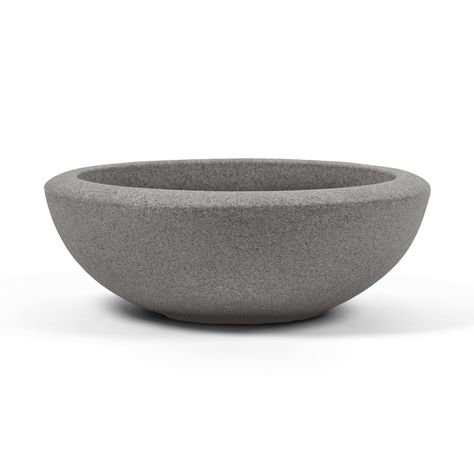 PRICES MAY VARY. Premium Polyresin Pots - Elevate your space with the Arbora 26" Santorini Bowl decorative planter, with a natural textured surface and stone blend concrete finish for a touch of sophistication. Ideal for both outdoor gardens and indoor living areas. Extremely Lightweight - Experience effortless maneuverability with our ultra lightweight pots, ideal for planting and rearranging on your patio, balcony, garden or indoors. Upgrade your traditional planters today for pots you can lif Planter Pot Garden, Grow Food Inside, Large Bowl Planters, Whiskey Barrel Planter, Large Outdoor Planters, Large Plant Pots, Garden Deck, Barrel Planter, Concrete Finish