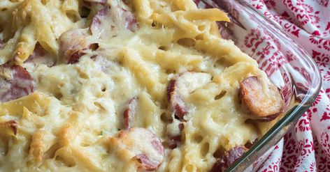 Sauerkraut Hotdish, Polish Pasta, Jumbo Stuffed Shells, Copycat Olive Garden, Polish Sausage, Pasta Casserole, 12 Tomatoes, Kielbasa, Polish Recipes