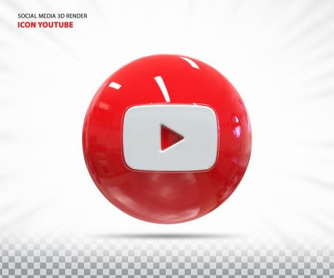 Youtube 3d Icon, 3d Social Media Icons, Yt Thumbnail Background Aesthetic, Logo Gamer, Yt Thumbnail, Gold Accent Wall, Social Logo, Youtube Icon, Twitter Logo