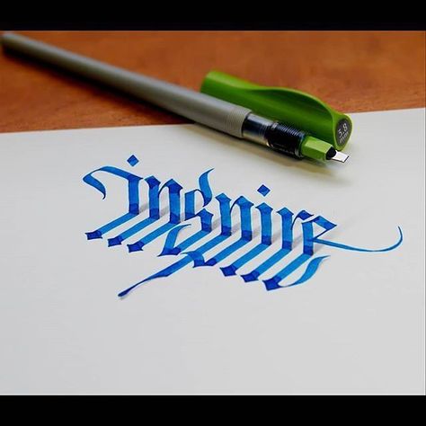 Inspire #typography #lettering Calligraphy A, Crayola Markers, Faux Calligraphy, Calligraphy Drawing, Pilot Pens, Calligraphy Words, Calligraphy Alphabet, Lettering Styles, Calligraphy Pens