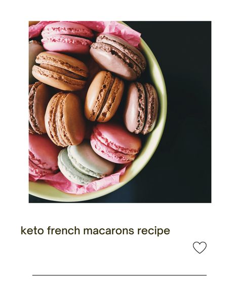 Keto french macarons recipe: How to make low-carb macron Keto Macarons Recipe, Sugar Free Macarons, Keto Macarons, Trim Healthy Mama Meal Plan, French Macarons Recipe, Macarons Recipe, Keto Treats, Sugar Free Treats, Macaroon Recipes