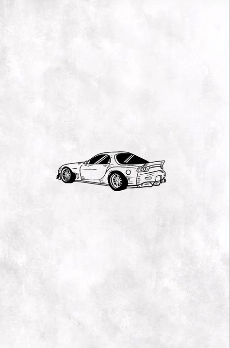 Supra Tattoo Ideas, Car Patchwork Tattoo, Car Theme Tattoos, Toy Car Tattoo, Japanese Car Tattoo, Jdm Car Tattoo Ideas, Car Minimalist Tattoo, Car Tattoos Small, F40 Tattoo