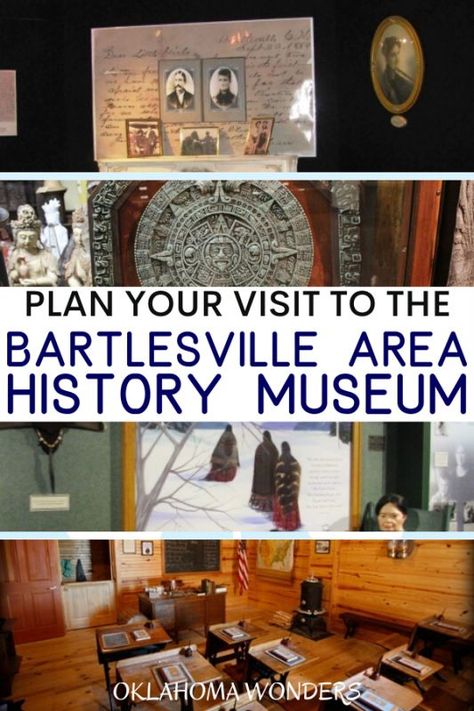 Looking to visit an amazing museum in Oklahoma? Check out the Bartlesville Area History Museum and its one-room schoolhouse! things to do in Bartlesville, Ok | Bartlesville museums | places to visit in Bartlesville, Ok | Bartlesville History Museums | visit Bartlesville Oklahoma | Travel Bartlesville Things To Do In Oklahoma, Bartlesville Oklahoma, Oklahoma State Parks, Romantic Trips, Oklahoma Travel, Oklahoma History, Victorian Parlor, Best Weekend Getaways, Teacher Planning