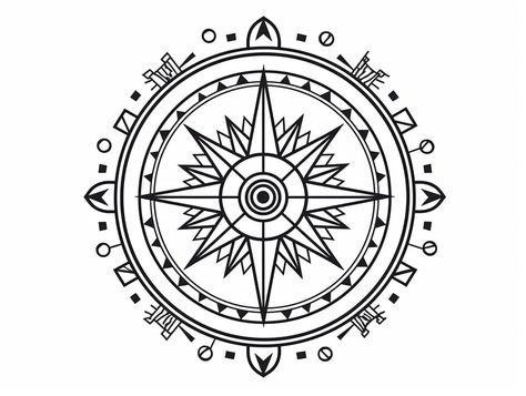 illustration of Compass coloring page for download Cool Coloring Pages, Free Kids, Coloring Pages For Kids, Coloring Page, Geography, Compass, Free Printable, Free Printables, Relaxation