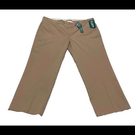 L.L. Bean Dress Slacks Chino Style Men's Size 42 Wide Dark Khaki Pants Beige Dark Khaki Pants, Tall Men, Chinos Style, Dress Slacks, Mens Chinos, Men Model, Dark Khaki, Tall Guys, Big And Tall