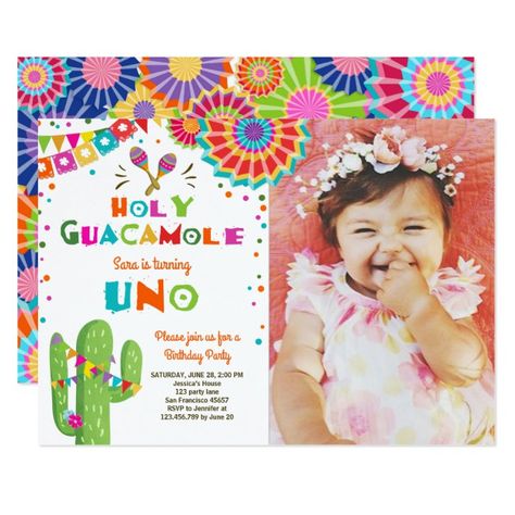 Uno Fiesta First Birthday invitation Cactus Party invitation#Cactus#Party#Birthday Fiesta First Birthday, Fiesta Birthday Invitations, Fiesta Birthday Party, Fiesta Theme Party, Cactus Party, 1st Birthday Party Themes, Fiesta Theme, Fun Invitations, Fiesta Birthday