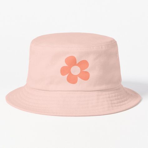 Get my art printed on awesome products. Support me at Redbubble #RBandME: https://www.redbubble.com/i/bucket-hat/Cute-Preppy-Pastel-Red-Pink-Flower-by-tabbygun/118606626.K6DP2?asc=u Preppy Hat, Flower Bucket Hat, Bucket Hat Design, Pastel Red, Clothing Aesthetic, Painted Tote, Spring Clothing, Flower Bucket, Comfy Clothes