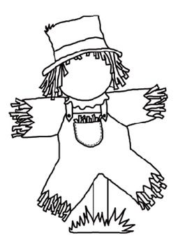 Scarecrow-2039602 Teaching Resources - TeachersPayTeachers.com Scarecrow Coloring Pages, Scarecrow Clipart, Easy Chalk Drawings, Scarecrow Drawing, Scarecrow Art, Farm Theme Preschool, Thanksgiving Crafts Diy, Halloween Worksheets, Face Details