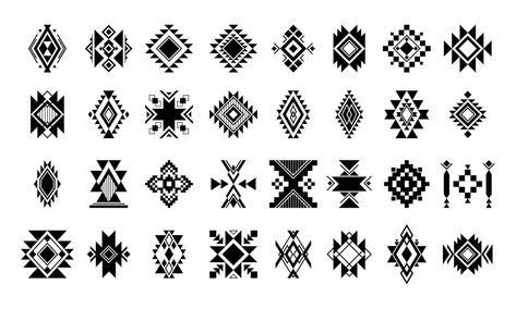 Native American Art Pattern, Native Print Pattern, Navajo Pattern, Native Beading, Native Print, Native Beading Patterns, Native American Patterns, Indian Pictures, American Symbols