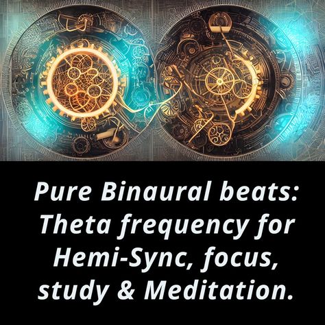 Pure Binaural Beats: Theta Frequency for Hemi-Sync, focus, study and meditation Frequency For Studying, Theta Frequency, Hemi Sync, Focus Study, Study Focus, Fiction Podcasts, Healing Music, Energy Healing Spirituality, Binaural Beats