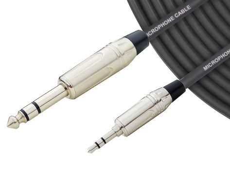 CJJ002 Classic TRS JACK Balanced Signal Cable with 3.5mm TRS Mini JACK to 6.35mm TRS JACK The CJJ02 Classic series stereo 3.5mm mini jack to stereo 6.35mm jack audio link cable featuring high quality audio connectors,  and the ultra flexible Jack Audio, Jack And Jack, Classic Series, Black Mini, Cable, Audio, High Quality, Quick Saves