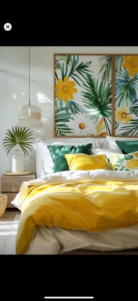 Tropical Interior Design Bedroom, Tropical Summer Wallpaper, The Summer Aesthetic, Summer Bedroom Ideas, Household Design, Themed Bedroom Ideas, Summer Bedroom Decor, Bedroom Chic, Caribbean Decor