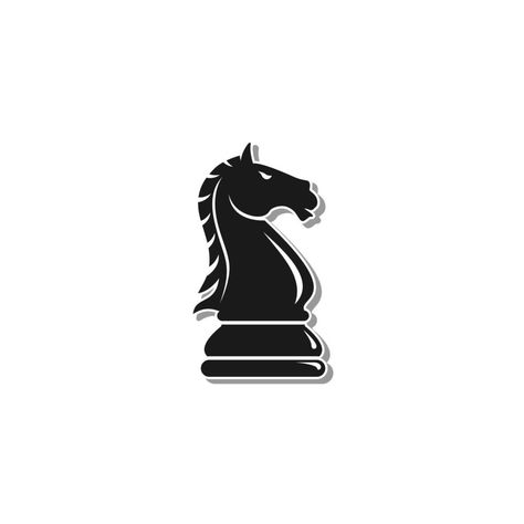 Horses Knight Chess Black Illustration Logo Design Chess Horse, Chess Logo, Chess Knight, Knight Chess, Illustration Logo Design, App Design Layout, Knight Logo, Black Illustration, Cowboy Aesthetic