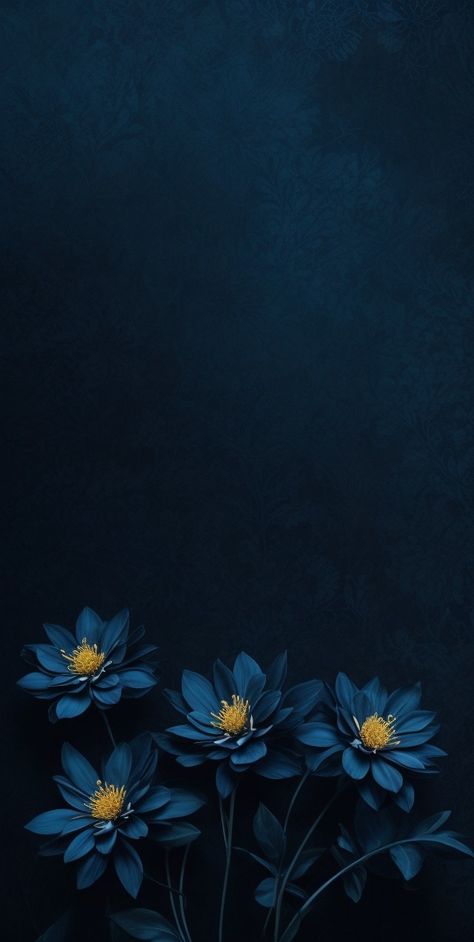 Flower Art Aesthetic Wallpaper, Iphone Hd Wallpaper Backgrounds, Pretty Wallpapers Blue, Most Beautiful Wallpapers For Phone, Black Flower Background, Blue Flower Wallpaper Aesthetic, Blue Art Wallpaper, Pretty Wallpapers For Iphone, Wallpaper For Phone Aesthetic