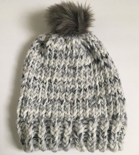 Summertime Blues, Knitting Gifts, Knitted Owl, Fur Pom Pom Hat, Gray Hat, Faux Fur Hat, Newborn Baby Hats, Owl Pet, Bobble Hat