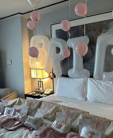 bach night 1 was a pajama party in the suite! We wore silky feather robes, ordered room service, played games, opened gifts & had tons of champagne 🍾 . . . . Bachelorette party, pajama party, Miami bachelorette party, bride to be, bride outfits, bride aesthetic #bridetobe #bachelorette #bacheloretteparty #miamibachelorette #pajamaparty #featherrobe #brideoutfits #miamibride #brideaesthetic Bridal Shower Sleepover Slumber Parties, Bachelorette Party Pjs, Pajamas And Prosecco Bachelorette, Pjs And Prosecco Bachelorette Party, Pajama Bachelorette Party, Bachelorette Pajama Party, Feather Robes, Hotel Bachelorette, Sleepover Bachelorette