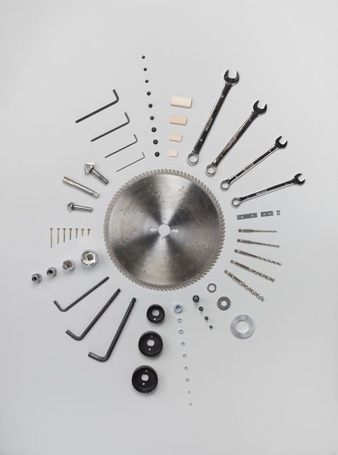 still life abstract design layout with spanners tools circular saw blade nuts and bolts Knolling Photography, Object Photography, Life Tools, Photography Tools, Wooden Horse, Photography Basics, Screws And Bolts, Composition Photography, Old Tools