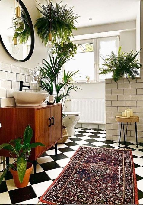 Boho Bathroom Ideas, Boho Bathroom, Living Styles, Bathroom Inspiration, Bathroom Interior Design, Bathroom Interior, Home Decor Inspiration, Home Deco, Apartment Decor