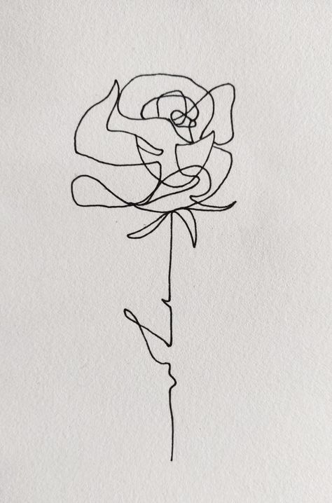 Scribble Rose Tattoo, Abstract Rose Tattoo, Line Art Rose, Rose Doodle, Rose Line Art, Glasses Tattoo, Rose In A Glass, Scribble Art, Line Sketch