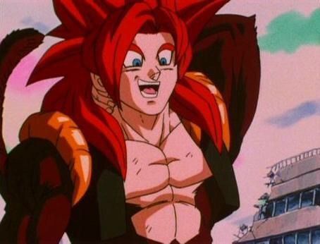 Gogeta Ssj4, Super Saiyan 4, Super Saiyan, Dragon Ball, Red, Hair, Anime