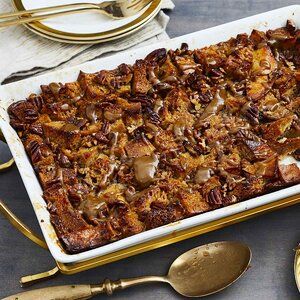 Pecan Pie Bread Pudding Recipe | Southern Living Pecan Croissant, Pecan Pie Bread Pudding Recipe, Pecan Pie Bread, Johnny Cakes Recipe, Pecan Bread Pudding, Pecan Pie Bread Pudding, Croissant Bread Pudding, Pecan Pie Bites, Friendship Bread Recipe