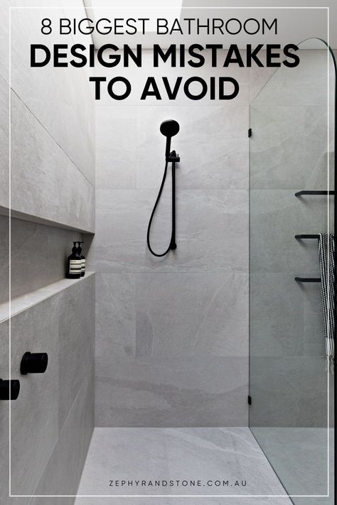 Transforming your bathroom can be an exciting home renovation project. However, even the most meticulously planned bathroom redesigns can be marred if you fall victim to common design mistakes. In this guide, we're going to reveal the 8 most common bathroom design mistakes you need to sidestep if you want your DIY renovation to turn out perfect. Buy fantastic bathroom wall art from Cheapwallarts.com. Beautiful Shower Rooms, Modern Main Bathroom Design, Bathroom Remodel With Jetted Tub, Condo Bathroom Renovation, Toilet And Bathroom Tiles Design, Bathroom Remodel On A Budget Small, Bathroom Functional Design, Shower Remodel Black Fixtures, Bathroom Styles Classic