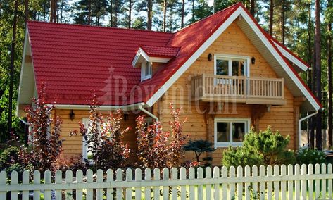 Swedish House: wooden house of laminated logs Swedish House Plans, Scandinavian House Plans, Swedish Home, Modern Wooden House, Swedish Cottage, Log House, Swedish House, Wooden House, Scandinavian Home