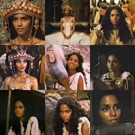 Halle Berry Flinstones, Halle Berry 2023, Queen Sheba, 70s Black Women, Solomon And Sheba, The Queen Of Sheba, Queen Of Sheba, Black Actresses, Vintage Black Glamour