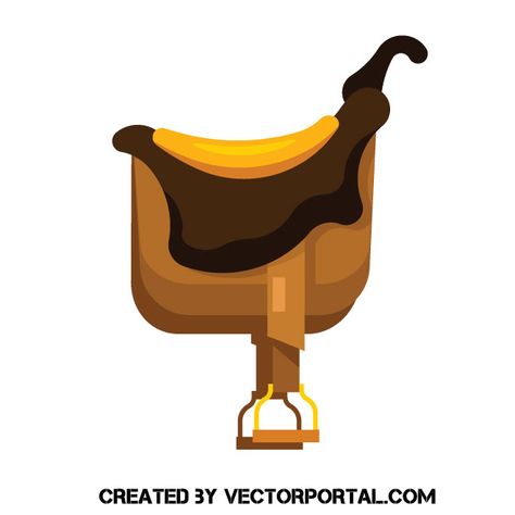 Saddle Drawing Easy, Saddle Illustration, Western Saddle Drawing, Horse Saddle Illustration, Fantasy Horse Saddle, Cowboy Vector Illustration, Icon Illustration, Free Vector Images, Site Design