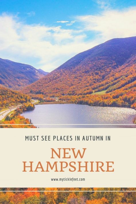 New Hampshire Autumn roadtrip itinerary New Hampshire Fall, White Mountains New Hampshire, New England Road Trip, Fall Road Trip, New England States, New England Travel, New England Fall, Philippines Travel, White Mountains