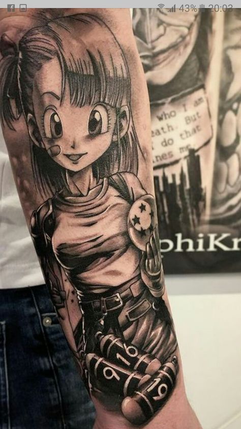 Bulma Tattoo Ideas, Dragonball Tattoo Ideas, Yugioh Tattoo, Watercolor Wolf Tattoo, Dbz Tattoo, Valkyrie Tattoo, Wife Tattoo, Watercolor Wolf, Z Tattoo