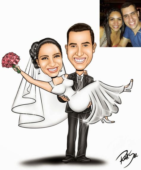 Animal Caricature, Funny Wedding Invitations, Person Cartoon, Cartoon Gift, Custom Family Portrait, Wedding Pics, Cartoon Illustration, Cartoon Styles, Family Portraits