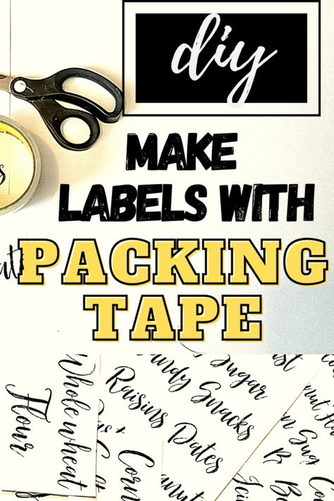 Masking Tape Labels, Make Labels, Tape Clear, Diy Labels, How To Make Labels, Logo Diy, Vintage Junk, Vintage Junk Journal, Packing Tape