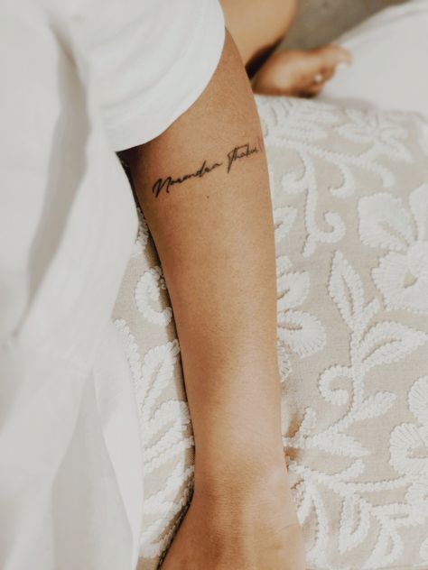 Wife Name Tattoos For Men, Spouse Name Tattoos For Women, Wife Name Tattoo, Name Tattoo Placements, Husband Name Tattoos, Names Tattoos For Men, Couple Tattoo, Name Tattoo, Name Tattoos