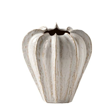 PRICES MAY VARY. Unique Design: This decorative piece showcases a distinctive pumpkin-shaped form with intricate ridges and curves, adding an artistic touch to any space. Durable Material: Crafted from high-quality ceramic, this item offers long-lasting durability and resistance to wear and tear. Versatile Decor: With its neutral color palette, this pumpkin accent can seamlessly blend into various interior design styles and seasonal decorations. Dimensions: Measuring approximately 8 inches in he Ribbed Vase, Pumpkin Vase, Ceramic Pumpkin, Seasonal Decorations, Unique Vases, Ribbed Texture, Design Styles, Neutral Colour Palette, Neutral Color