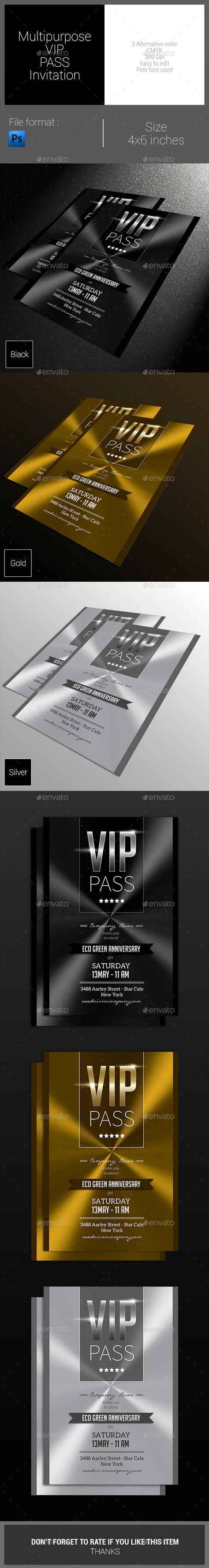 Multipurpose VIP Pass Invitation - Invitations Cards & Invites Card Design Layout, Invitations Card Design, Wax Room, Presents For Bff, Vip Pass Invitation, Event Posters, Invitations Card, Vip Card, Vip Pass