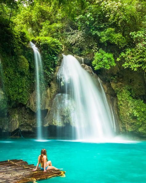 Kawasan Falls, Cebu, Philippines. We got lost on our way to Kawasan Falls and ended up trekking through the jungle to reach the falls. Don't let it happen to you, read our blog at go4theglobe.com to learn from our travel mistakes Kawasan Falls, Philippines Cebu, Swimming With Whale Sharks, Budget Friendly Travel, Cebu City, Highlights And Lowlights, San Blas, Long Trips, Famous Places