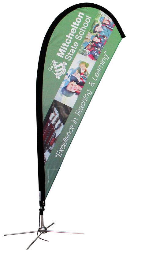 This more rigid printed teardrop banner is perfect for displaying information for passers by. Visit www.staroutdoor.com.au to check out their range of printed outdoor promotional products and get custom printed teardrop banners for your business! Teardrop Banner, Flying Banner, School Gallery, State School, Flag Banners, Essential Oil Candles, Oil Candles, Flag Banner, Business Promotion