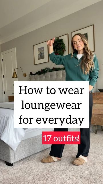 Merrick White / Style Educator on Instagram: "17 ways to wear loungewear for everyday (without looking like you’re wearing pajamas 🫣) which look is your favorite?? I think it’s the flared pants, turtleneck, and half zip around the shoulders for me 🤩 I’ve been wearing @americangiant’s loungewear for YEARS and it just keeps getting better. It’s super sturdy weight, so it’s warm enough for outside and holds up year after year. Comment LINK below and I’ll send you links to all these outfits straight to your DMs! Plus my code MERRICK works for 20% off for new customers at American Giant 🎉 #myamericangiant #merricksmomiform #AmericanGiantPartner" Comfy Pants Outfit, Flare Sweatpants Outfit, Grunge Chic Outfits, Lounge Pants Outfit, Straight Leg Sweatpants Outfit, Lounge Wear Outfit, Fall Loungewear, Pants Outfit Work, Lounge Outfits