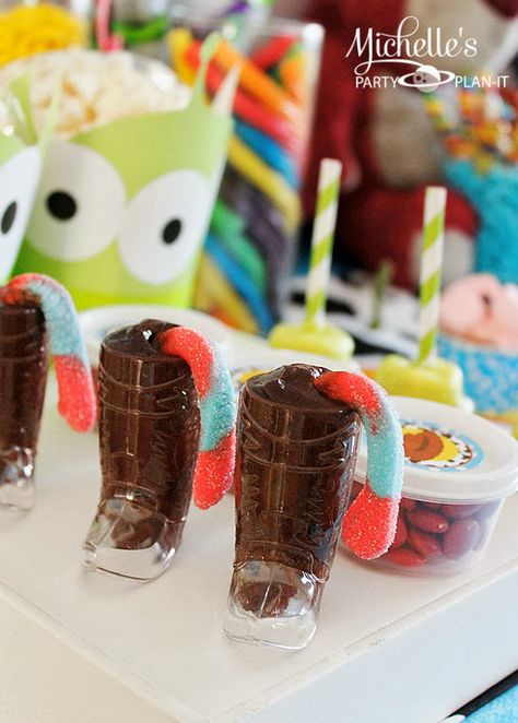 There's a Snake in my Boot! Toy Story Party Ideas  - You've Got a Friend in Me! - Michelle's Party Plan-It Toys Story Party Ideas, Toy Story Party Food, Snake In My Boot, Toy Story Party Ideas, Parties Themes, Toy Story Party Decorations, Candy Girls, Toy Story Baby, Birthday Party Idea