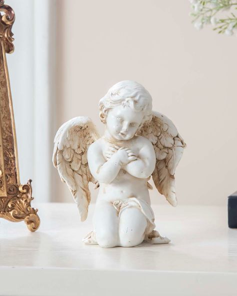 Add a sweet heavenly touch to your table tops with our angelic cherub figurines 👼🏼 #angelcherub #angel #figurine #figurines Cherub Decor, Cherub Angel, Instagram Add, Angel Decor, July 10, Table Tops, Figurines, Angel, Apartment