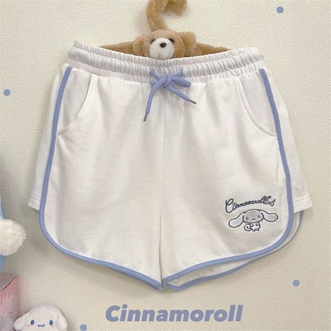 Cinamoroll Pants, Cinnamoroll Outfit, Kawaii Boy Outfits, Sanrio Clothes, Kawaii Shorts, Kawaii Kuromi, Kitty Clothes, Kuromi My Melody, Kuromi Cinnamoroll