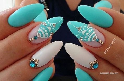 almond nails designs Coachella Nails, Her Nails, Almond Nails Designs, Cat Kuku, Nailed It, Beautiful Nail Art, Nail Arts, Gorgeous Nails, Acrylic Nail Designs