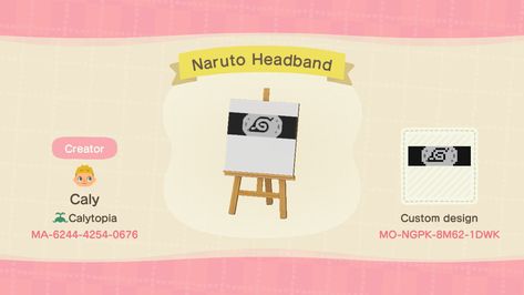 Naruto Headband, Acnh Patterns, Animal Crossing 3ds, Ac New Leaf, Animal Crossing Funny, Animal Crossing Memes, Animal Crossing Guide, Animal Crossing Qr Codes Clothes, Qr Codes Animal Crossing