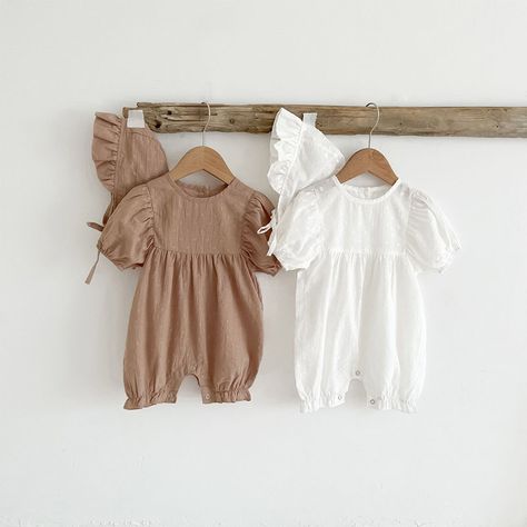 Activity For Baby, Newborn Baby Dresses, Lifestyle Newborn Photos, Sewing Baby Clothes, Magnolia Baby, Solid Color Jumpsuits, Baby Girl Shorts, Baby Boutique Clothing