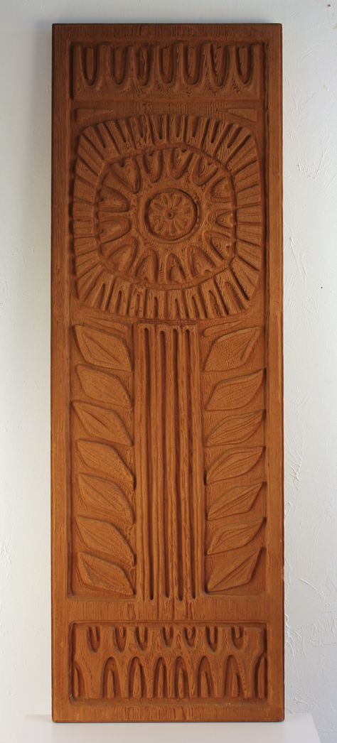 Evelyn Ackerman Panel Evelyn Ackerman, Mid Century Sculpture, Mcm Decor, Wall Piece, Mid Century Ceramics, Papel Mache, Wood Carvings, Dyed Yarn, Mid Century House